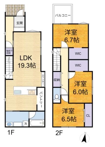 高槻市日吉台六番町の新築一戸建
