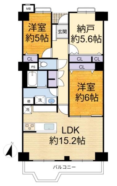 藤和コアティ高槻ハイタウンコアA