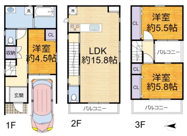 高槻市南大樋町の中古一戸建