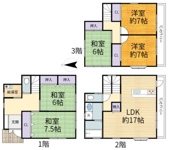高槻市唐崎中３丁目の中古一戸建
