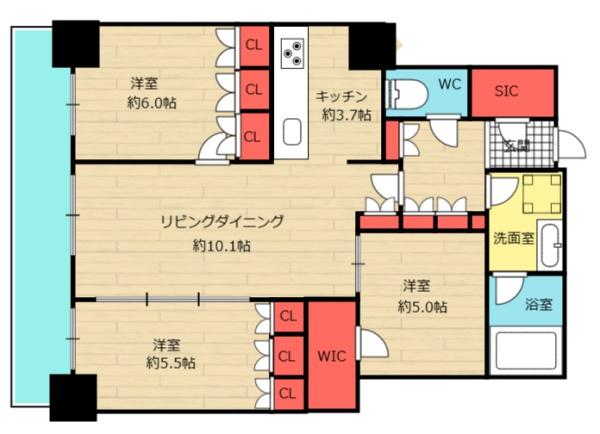 阿波座ライズタワーフラッグ46