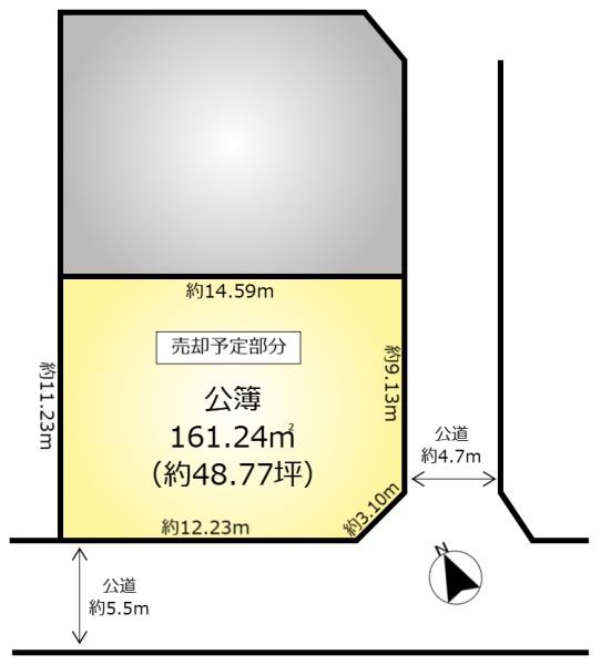 柏市花野井の土地