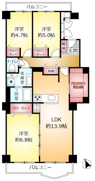 新松戸サンライトパストラル六番街Ｂ棟