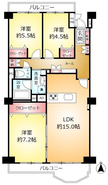 新松戸サンライトパストラル壱番街Ｄ棟