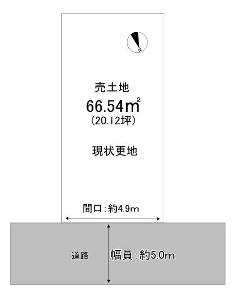 向日市上植野町馬立土地（約２０坪）