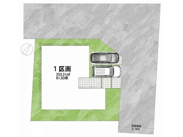 奈良市富雄川西１丁目　建築条件付き土地　全１区画