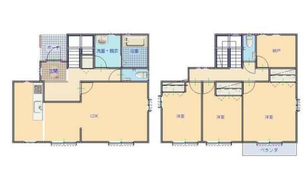 中古戸建　鹿沼市晃望台　３ＳＬＤＫ