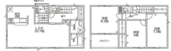 新築　クレイドルガーデン　鹿沼市西茂呂第7　2号棟（全2棟）