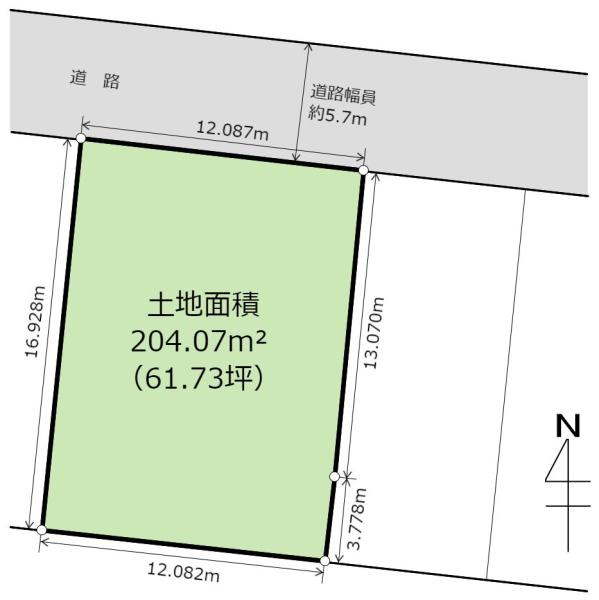 宇都宮市元今泉７丁目の売土地