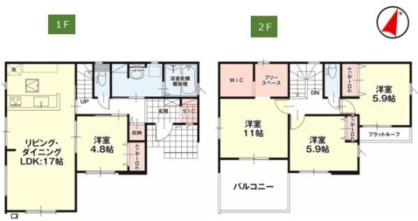 新築Erde鹿沼市千手町2期　1号棟（全5棟）