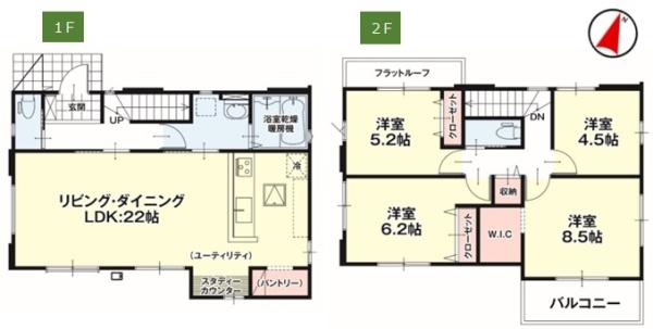 新築Erde鹿沼市千手町2期　3号棟（全5棟）