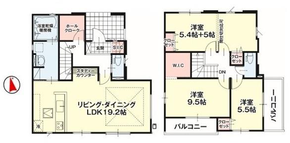 新築　Erde　真岡市熊倉町13期全2棟　1号棟