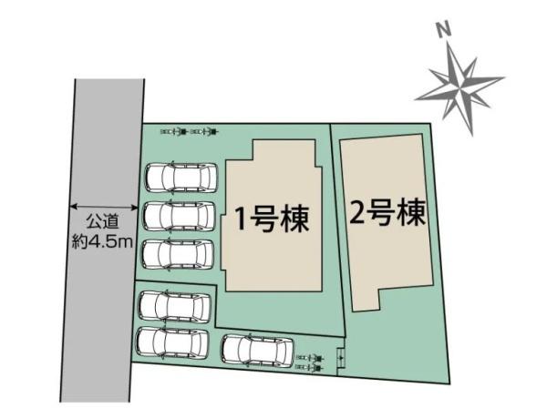 新築　ブルーミングガーデン宇都宮市西川田町全2棟　２号棟