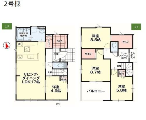 新築　Erde鹿沼市東町4期　２号棟　全２棟