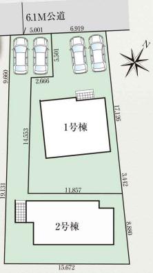 新築　GRAFARE宇都宮市新町　２号棟　（全２棟）