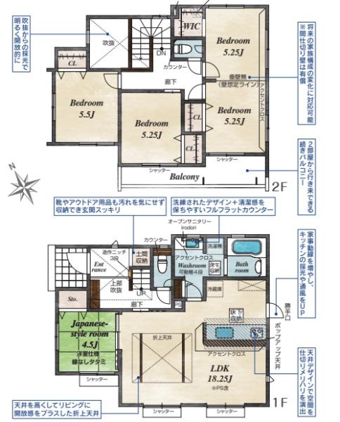 新築　ブルーミングガーデン　宇都宮市西川田３丁目１号棟