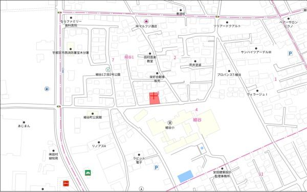 土地　宇都宮市細谷1丁目　Ａ区画