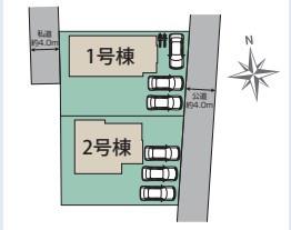 新築　宇都宮市雀の宮1丁目　２号棟（全2棟）