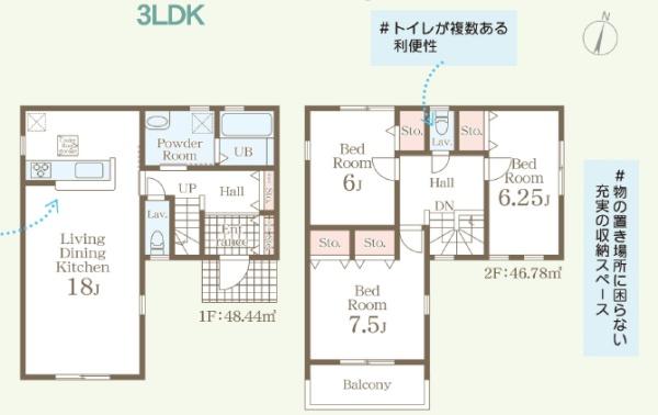 新築　リーブルガーデン　鹿沼市千渡第９　１号棟（全１棟）