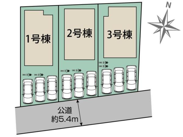 新築　ブルーミングガーデン宇都宮市戸祭２丁目　３号棟