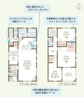 新築　リーブルガーデン宇都宮今宮第６　２号棟（全２棟）