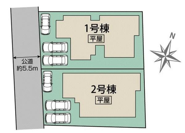 新築　ブルーミングガーデン宇都宮市花房3丁目2期　1号棟