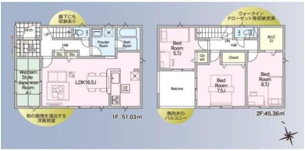 新築　クレイドルガーデン宇都宮市川田町第６　２号棟