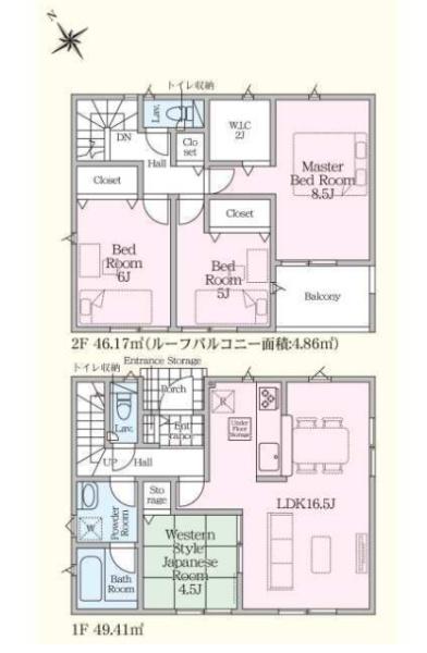 新築クレイドルガーデン宇都宮市野沢町第4　3号棟（全4棟）