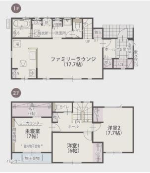 新築　クライン下野市川中子第1期　2号棟（全2棟）