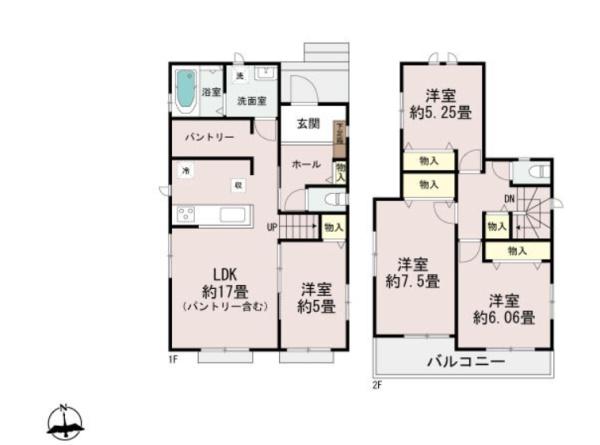 新築　ハートフルタウン御幸本町４８７２番　B号棟（全２棟）