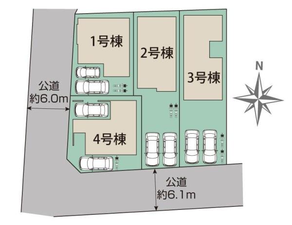 新築　ブルーミングガーデン宇都宮市住吉町　3号棟（全4棟）