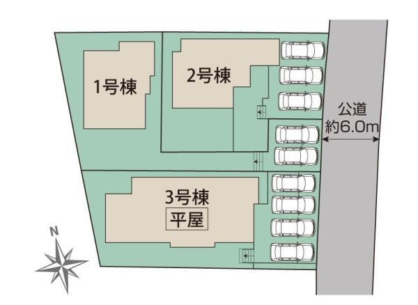 新築　ブルーミングガーデン宇都宮五代２丁目　3号棟（全3棟）