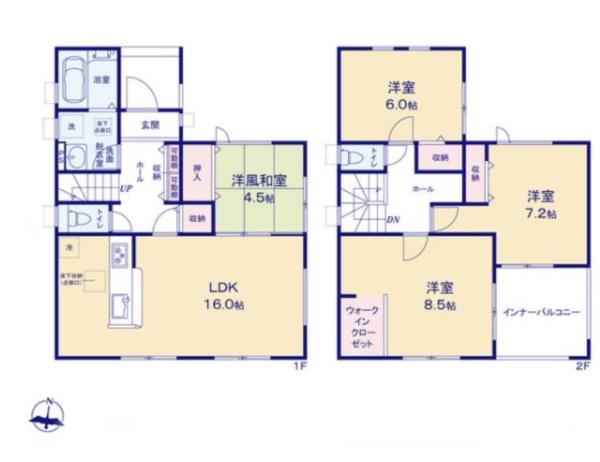 新築戸建　宇都宮西川田南第９　２号棟(全２棟)
