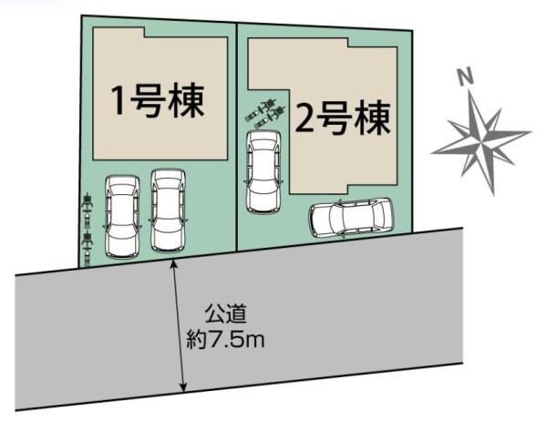 新築ブルーミングガーデン宇都宮市雀の宮6丁目2号棟（全2棟）