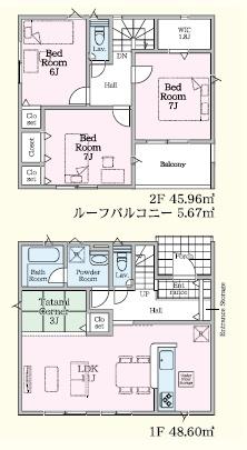新築　クレイドルガーデン宇都宮市宮の内第４　２号棟（全２棟）