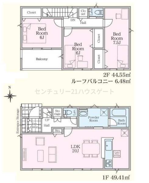 新築　クレイドルガーデン宇都宮市中久保第３　２号棟（全２棟）