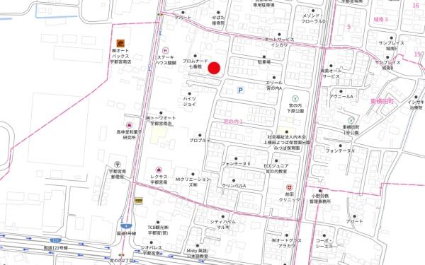 土地　宇都宮市宮の内1丁目