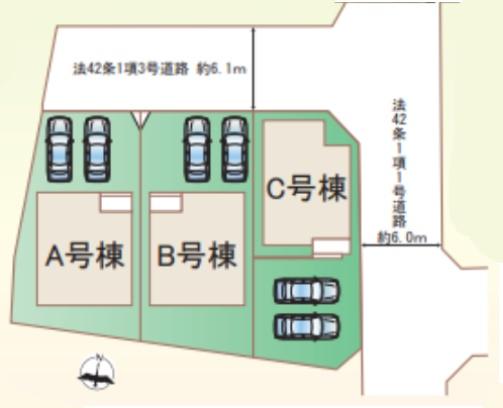 新築　ハートフルタウン戸祭２丁目９９番(全３棟)