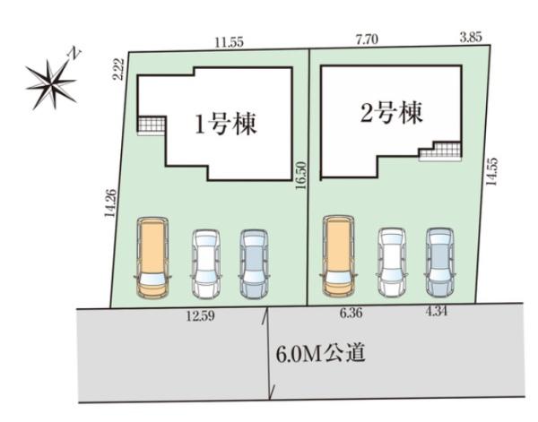 新築　グラファーレ宇都宮市宝木本町４期　１号棟（全２棟）