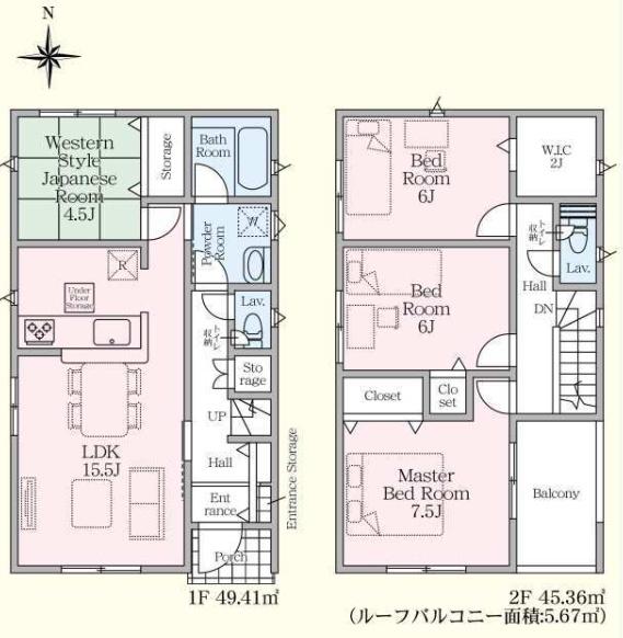 新築クレイドルガーデン宇都宮市東町第２　２号棟（全３棟）