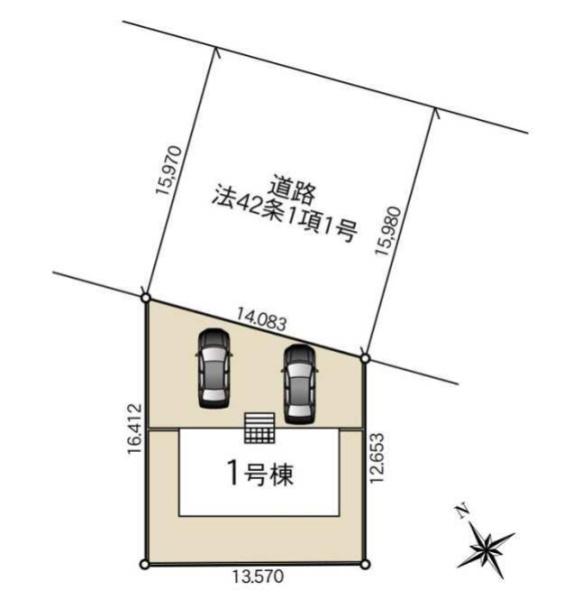 新築　クレイドルガーデン真岡市並木町第６　１号棟