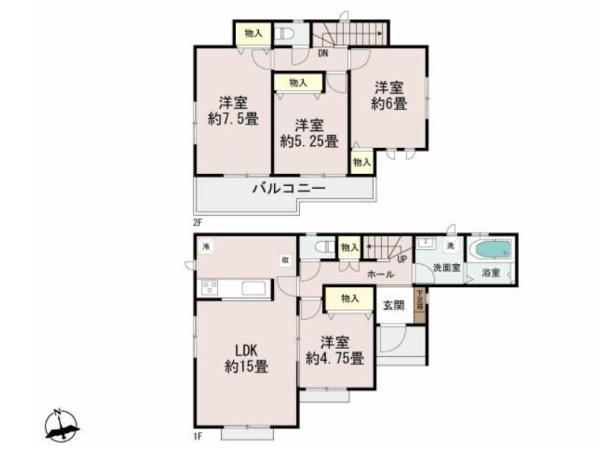 新築　ハートフルタウン宇都宮市鶴田町２４８８番　Ｃ（全３棟）