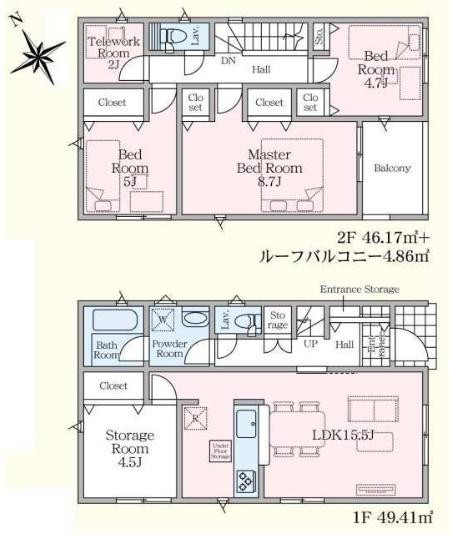 新築　クレイドルガーデン壬生町緑町第３　１号棟（全２棟）