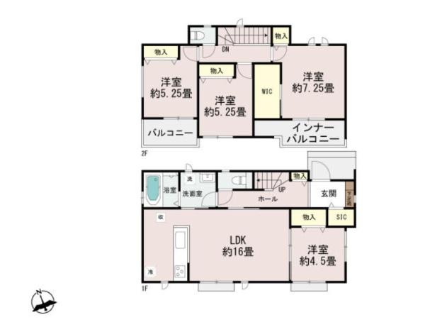 新築　ハートフルタウン八千代２丁目１１１７番６０　Ａ全１棟）