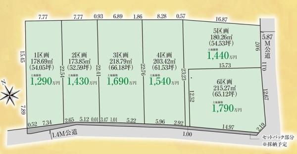 土地　グラファーレ宇都宮市台新田３期　４区画（全６区画）