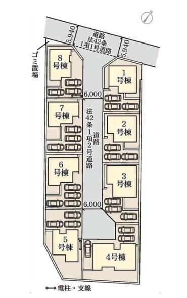 新築　リーブルガーデン下野上大領　６号棟（全８棟）