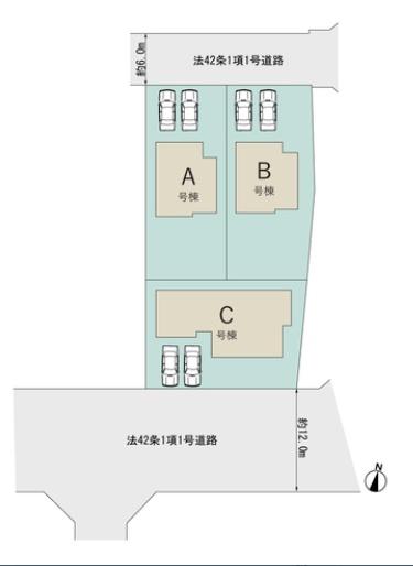 新築　ハートフルタウン中里町3020番　A号棟（全3棟）