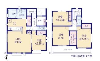 新築　ハートフルタウン中里町3020番　B号棟（全3棟）