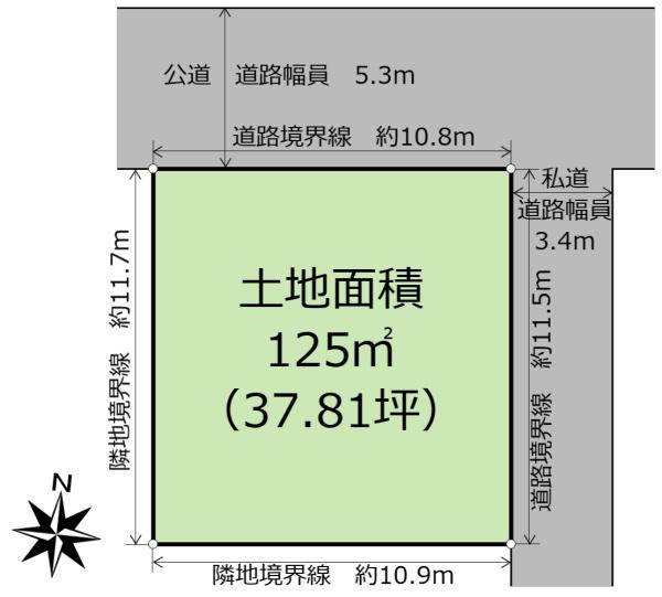 土地　宇都宮市北一の沢町