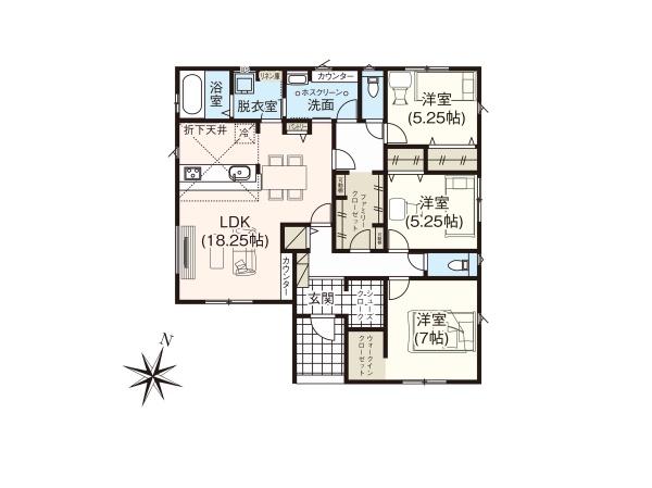 建築条件付　グラファーレさくら市きぬの里　１区画